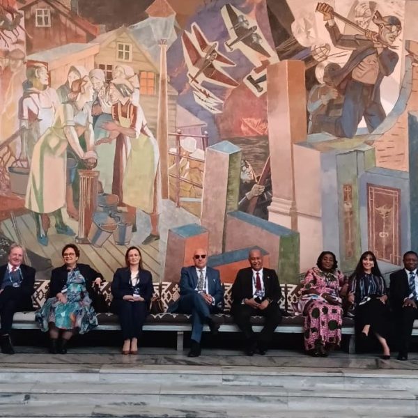 Some African Heads of Mission in Stockholm and Oslo at the Nobel Peace Center in Oslo as part of the events at the 2025 Nordic-African Business Summit in Oslo, Norway.