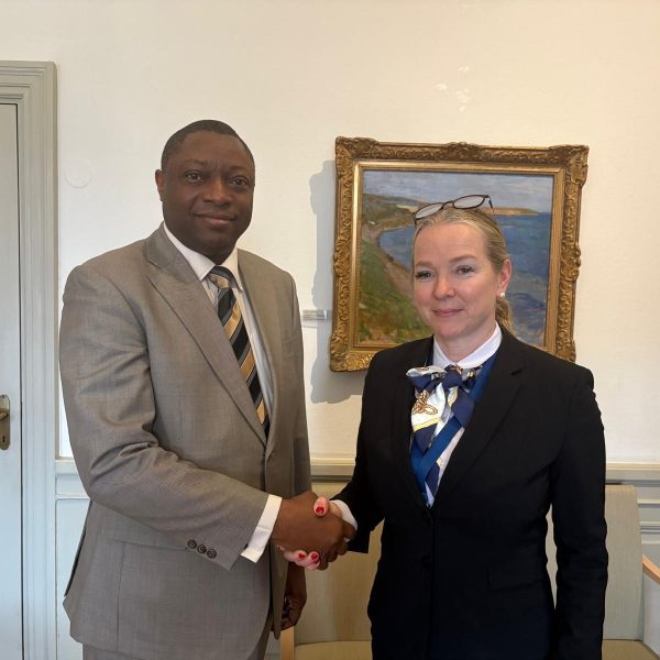 On 30 March 2026, Ambassador Dr. T. A. Elias-Fatile, CDA a.i./Head of Mission, had a meeting with the Swedish State Secretary for Foreign Trade, Mrs. Diana Janse, at the Ministry for Foreign Affairs in Stockholm, discussing bilateral economic relations and some new trade initiatives between Nigeria and Sweden.